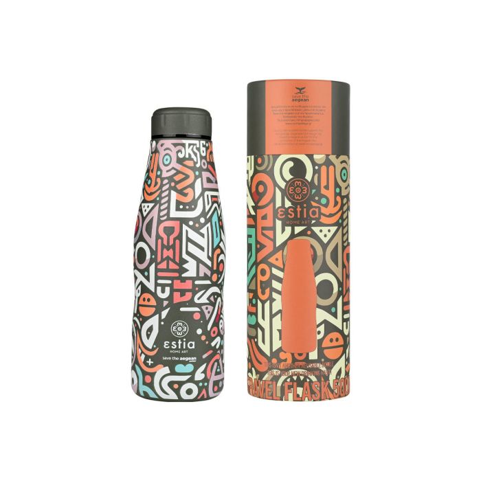 Estia Save The Aegean Θερμός Travel Flask Geovivid 500ml