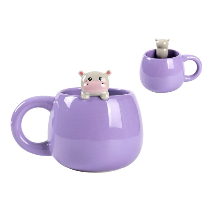 i-Total Κούπα Κεραμική Charm Hippo 450ml