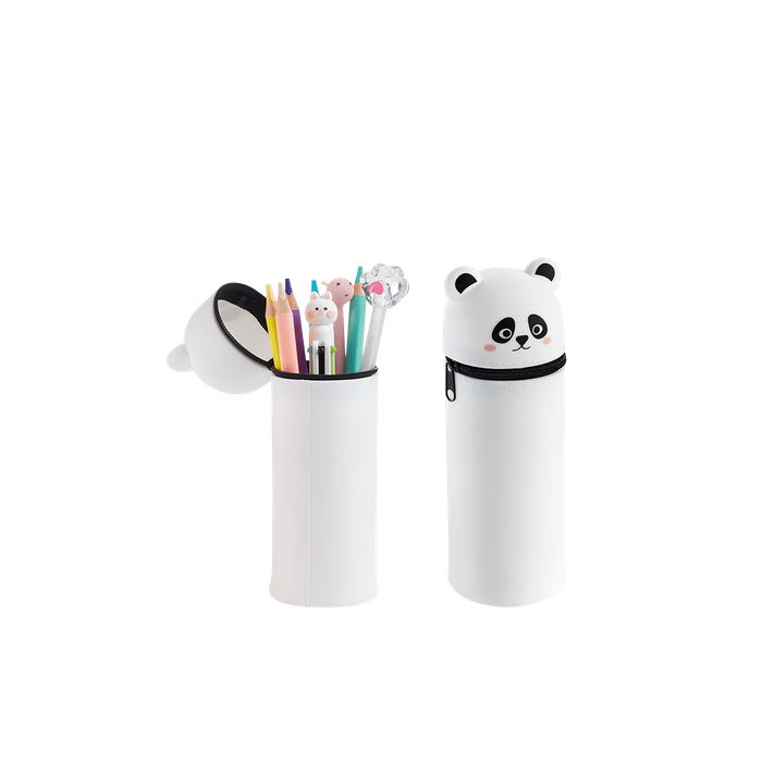 Back2Fun Κασετίνα Βαρελάκι Σιλικόνης Panda