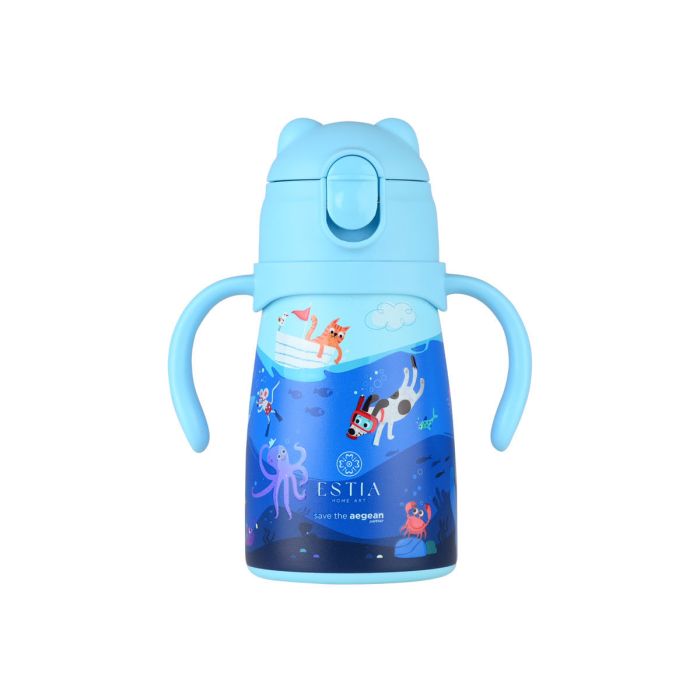 Estia Παγούρι Θερμός Bubble Bottle Save The Aegean Ocean Play 300ml