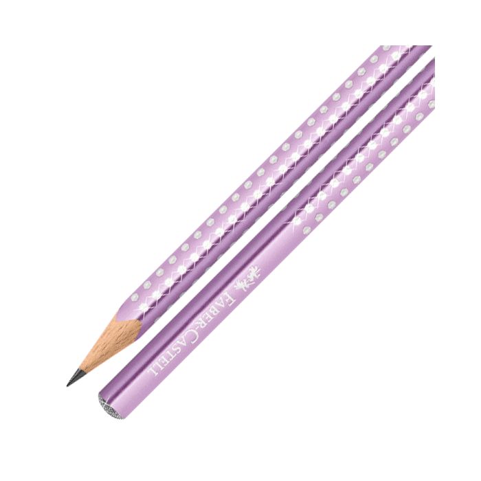 Faber Castell Μολύβι Grip Sparkle II Μεταλλικό Βιολετί 2=Β