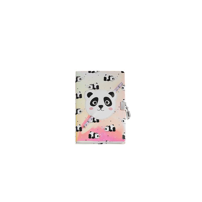 Back2Fun Σημειωματάριο Με Κλειδαριά Holographic Secret Diaries Panda