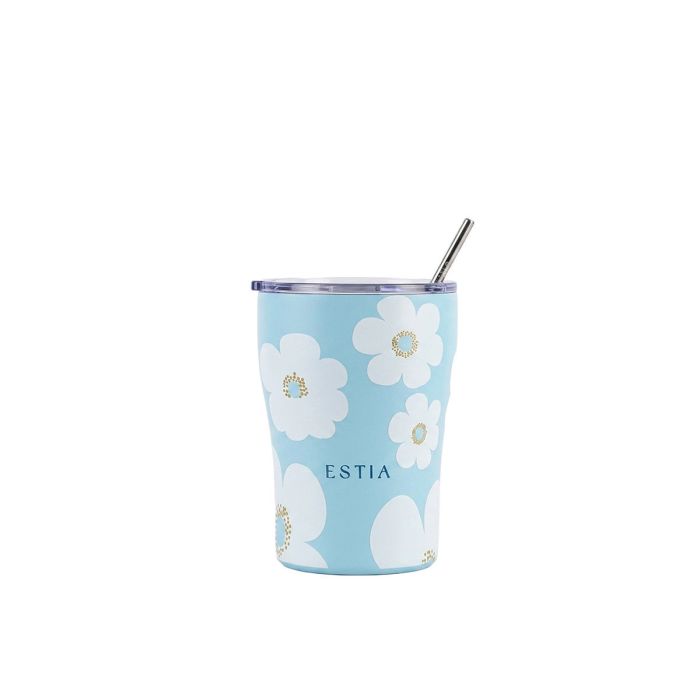 Estia Save The Aegean Θερμός Coffee Mug Blue Daisy 350ml