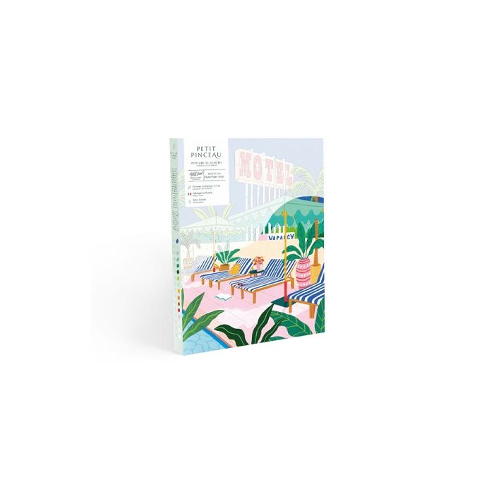 La Petite Epicerie Pinceau Paint By Numbers Kit The Motel Pool Par Jessica Smith