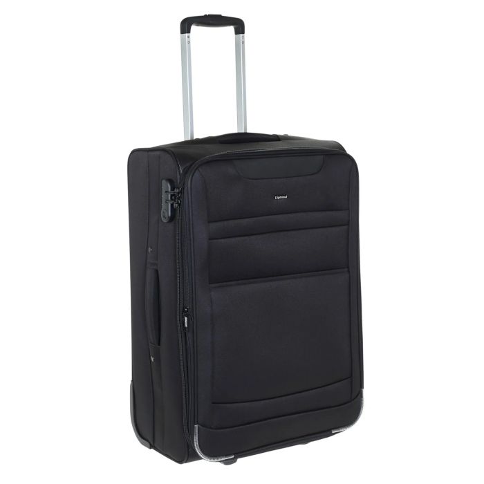 Diplomat Βαλίτσα Ταξιδίου Καμπίνας Trolley 2 Ρόδες ZC6020 Αυξομειούμενη 63cm Μαύρο