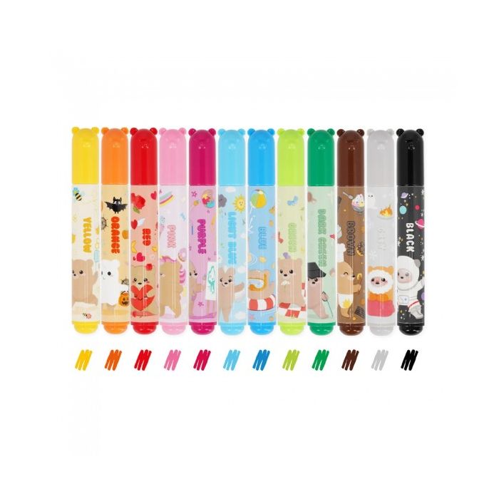 Legami Μαρκαδόροι Teddy Friends Markers Σετ 12 Τεμ. TDM0001