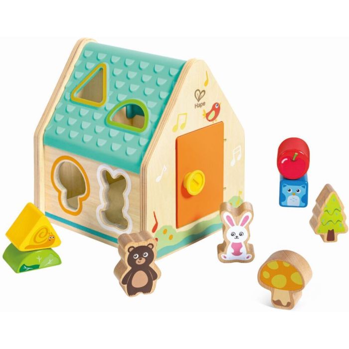 Hape Early Explorer Ξύλινο Critter House Shape Sorter E0515A