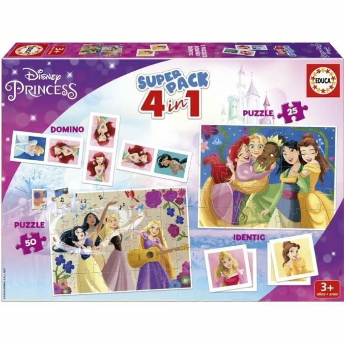 Educa Παζλ Super Pack 4 In 1 Princess