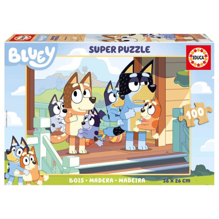 Educa Παζλ Ξύλινο Bluey 100pcs