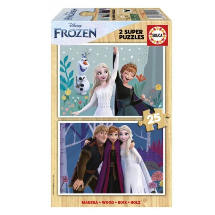Educa Παζλ Ξύλινο Frozen 2x25 pcs