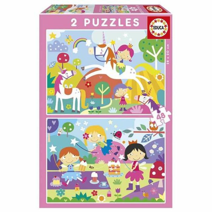 Educa Παζλ Fantasy Friends 2x48 pcs