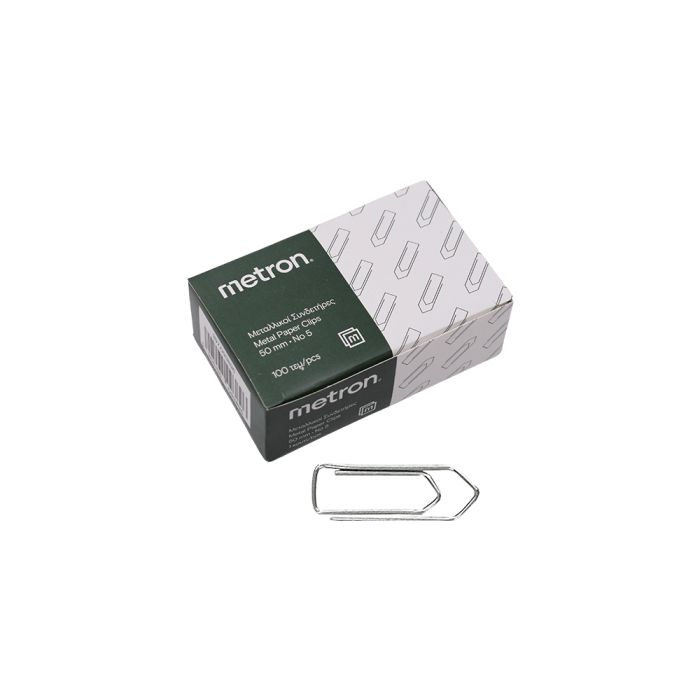 Metron Συνδετήρες Μεταλλικοί No 5 50mm