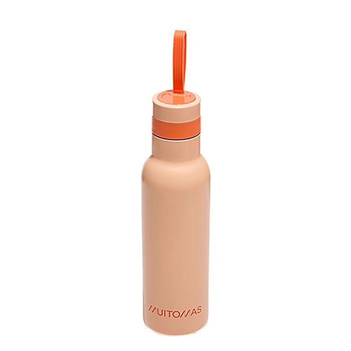 Muitomas Θερμός Παγούρι Ατσάλι Ροδακινί 500ml