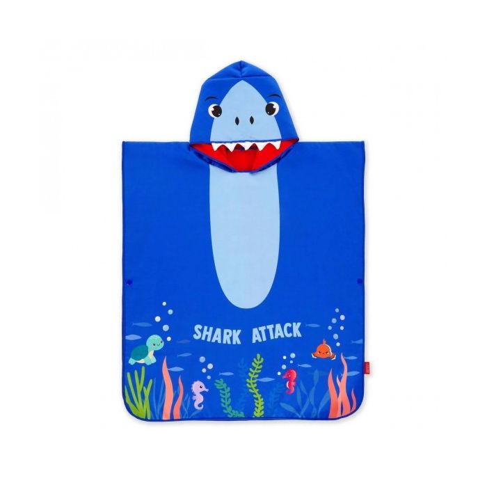 Legami Πετσέτα Θαλάσσης Beach Towelling Poncho Shark PTK0002