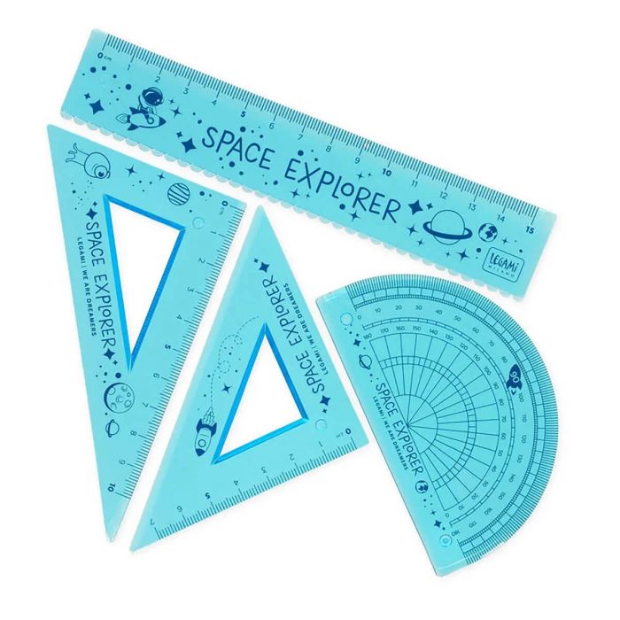 Legami Σετ Flexy Χάρακας Μοιρογνωμόνιο Τρίγωνα You Rule Space RS0003