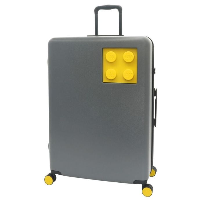 Lego Merchandise Βαλίτσα Ταξιδίου Trolley Brick 2x2 Large Κίτρινο Γκρι 76,5 x 53,5 x 31 cm 20154-1962
