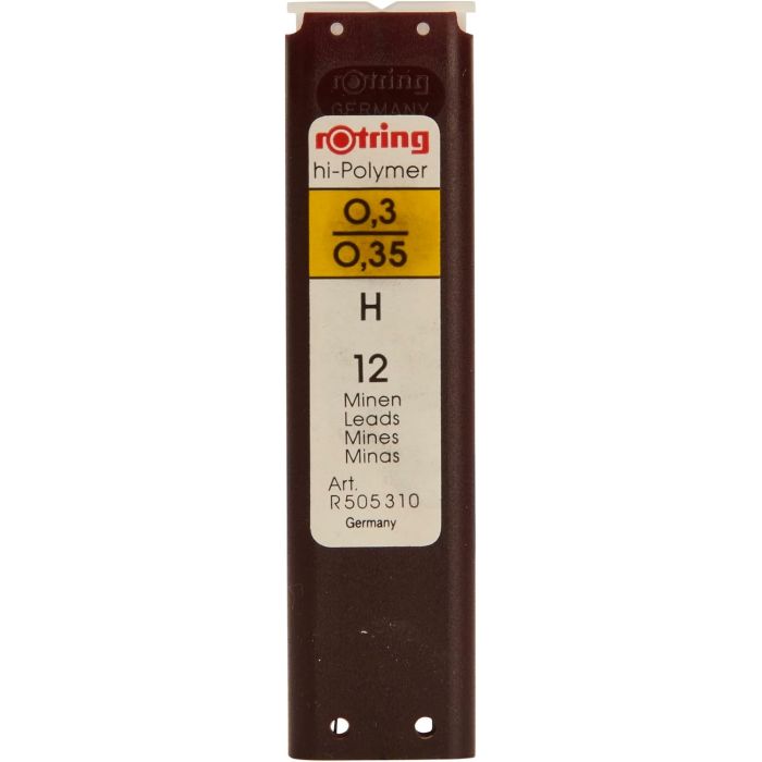 Rotring Μύτες Για Μηχανικό Μολύβι 0.35mm H 12 Tεμ