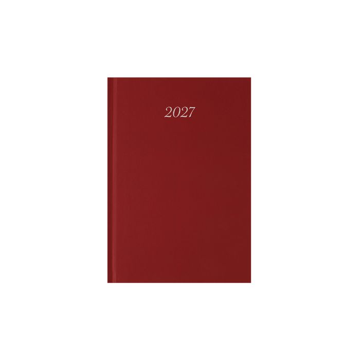 Ημερολόγιο Ατζέντα 2027 Ημερήσιο PVC Classic 17x24cm Μπορντώ