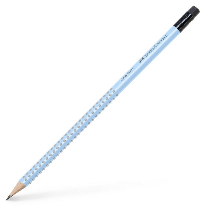 Faber Castell Μολύβι Grip 2001 Με Γόμα Sky BLue 2=B 217274