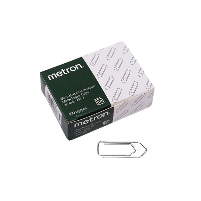 Metron Συνδετήρες Μεταλλικοί No 2 25mm