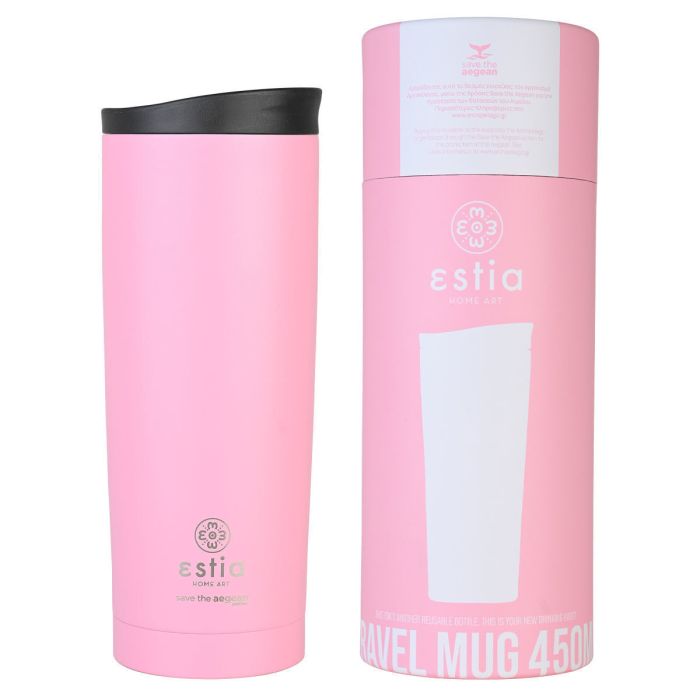 Estia Save The Aegean Θερμός Travel Mug Blossom Rose 450ml