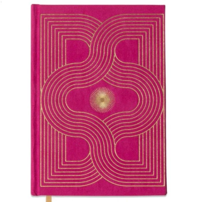 Designworks Ink Σημειωματάριο Journal Hardcover Suede Cloth Fuchsia 15x21cm