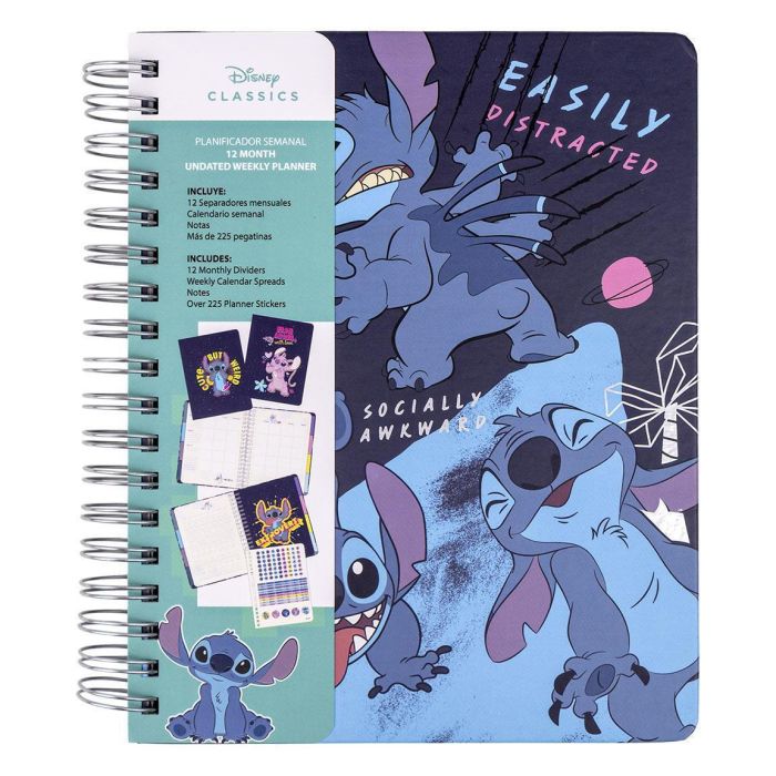 Cerda Σημειωματάριο 19χ24 Disney Stitch