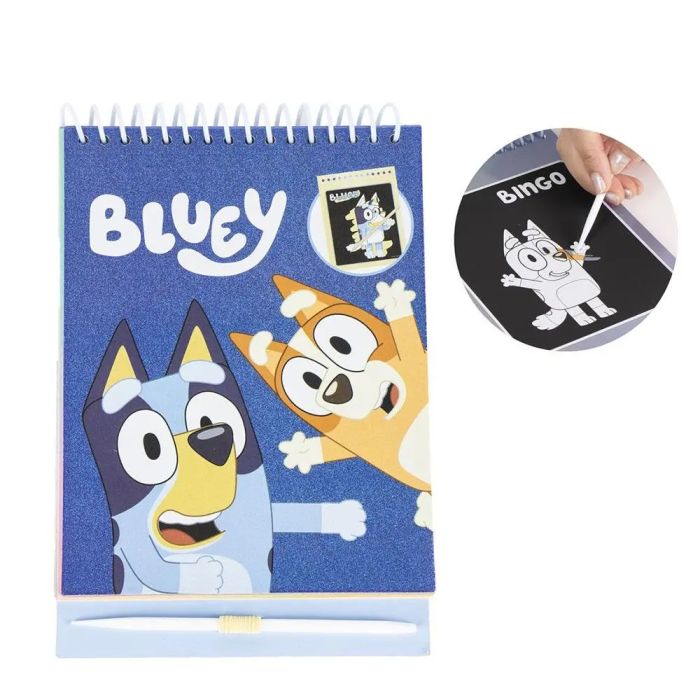 Cerda Μπλοκ Σετ Χρωματισμού Και Scratch Bluey