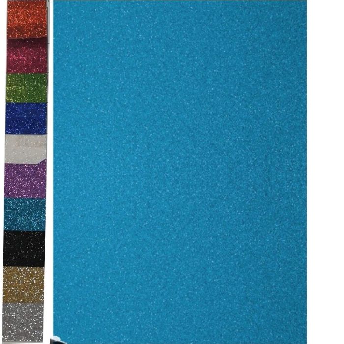 Colorfix Χαρτόνι Κάνσον Glitter Light Blue 50x70cm 250gr